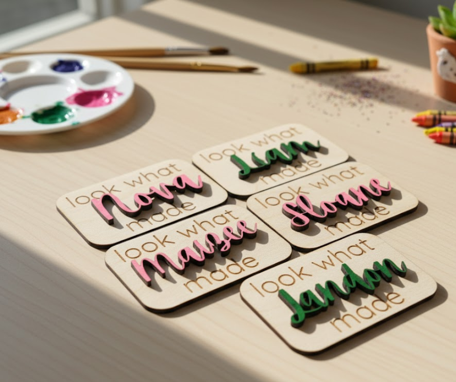 Look what __ made! 3D Magnet